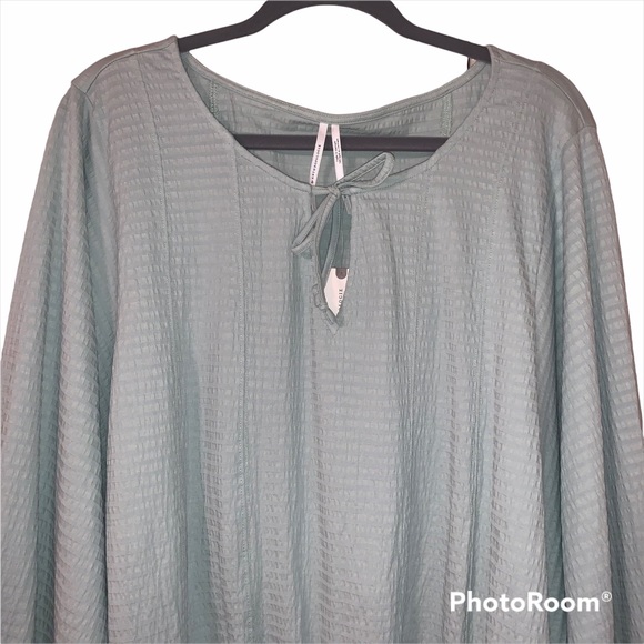 Anthropologie XL Gerri Seersucker Blouson Top NWT - Picture 4 of 11